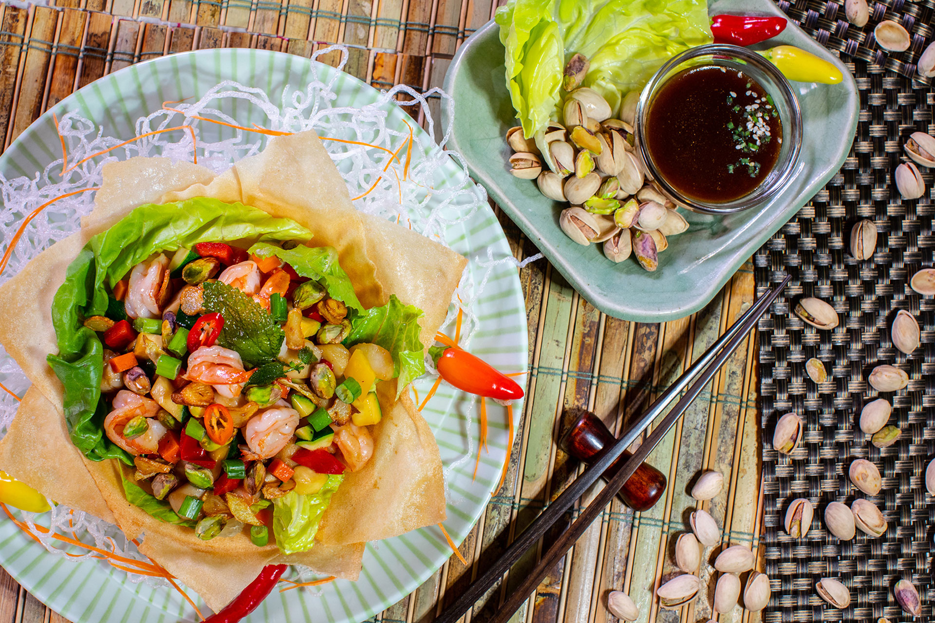 Seafood in a Lettuce Cup