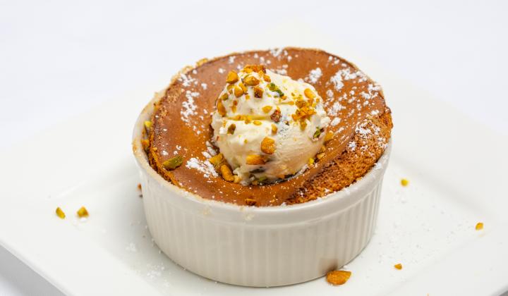 Soufflè ai pistacchi americani