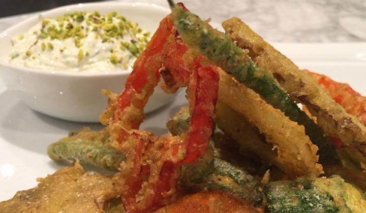 Tempura in pastella di pistacchio