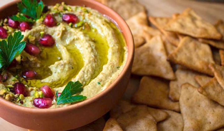 Hummus di pistacchi americani