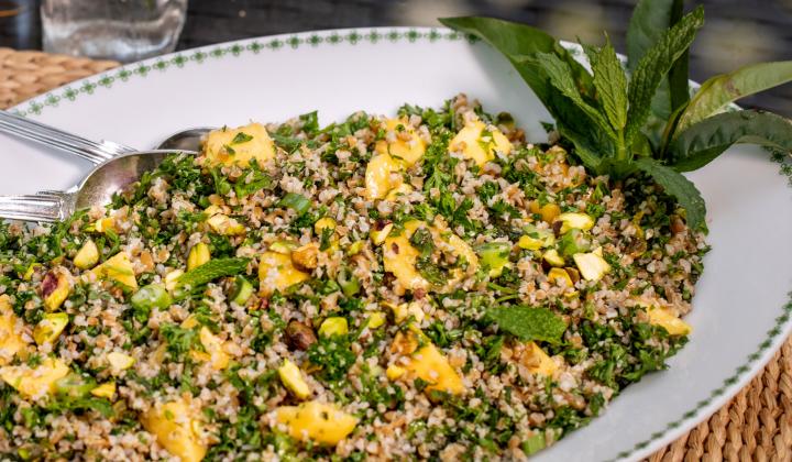 Tabbouleh Di Pesche Ai Pistacchi Americani